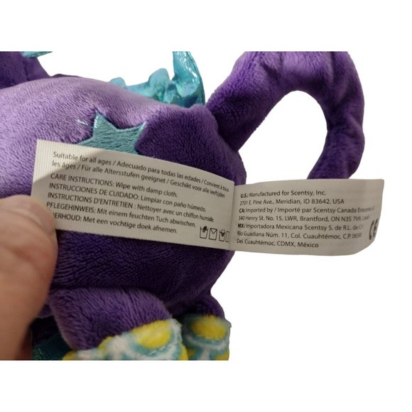 Scentsy Buddy Sidekick Dexter Dragon Plush‎ Stuffed Animal - Picture 10 of 11